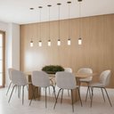 Ver imagem 2 de Cadeiras Sala de Jantar com Estofado Linho ou Courino 2 Un Cor:preto