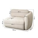 Ver imagem 7 de Sofá Modular 3 Lugares Bouclé Orla 330cm CabeCasa MadeiraOriginals