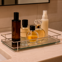 Ver imagem 2 de Bandeja Decorativa com Espelho P/ Perfume Banheiro Sala Luxo Pgb