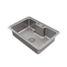 Cuba de Sobrepor ou Embutir Docol Massima 68x48x20 Cm em Aço Inox Escovado com Válvula - 1