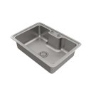 Ver imagem 1 de Cuba de Sobrepor ou Embutir Docol Massima 68x48x20 Cm em Aço Inox Escovado com Válvula