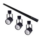Ver imagem 1 de Kit Trilho Eletrificado 1m + 3 Spots Mr16 Gu10 - Nordecor Preto