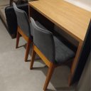 Ver imagem 3 de Cadeira de Jantar Cercatto Revestida em Tecido Suede Cinza Chumbo Personal Decor