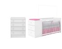 Ver imagem 6 de Quarto Do Bebê com Berço e Cômoda Gaveteiro Branco Baby