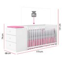 Ver imagem 2 de Quarto Do Bebê com Berço e Cômoda Gaveteiro Branco Baby
