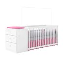 Ver imagem 4 de Quarto Do Bebê com Berço e Cômoda Gaveteiro Branco Baby