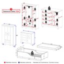 Ver imagem 4 de Quarto Infantil Completo com Minicama Montessoriana e Colchão Incluso Suspiro Multimóveis MP4903
