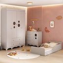 Ver imagem 1 de Quarto Infantil Completo com Minicama Montessoriana e Colchão Incluso Suspiro Multimóveis MP4903