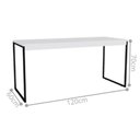 Ver imagem 2 de Mesa Industrial Reunião Executivo Branco