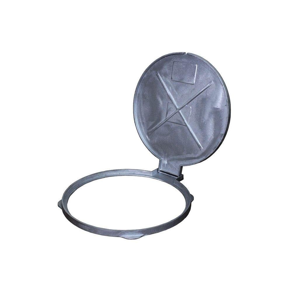 Tampa Tampão de Chão T042 em Alumínio Circular Simples 42cm - 2