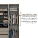 Ver imagem 5 de Guarda-roupa Solteiro 2 Portas 100% Mdf Marsala