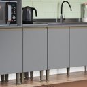 Ver imagem 2 de Balcão para Cozinha Simples 1 Porta Greta Cinza