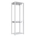 Ver imagem 1 de Guarda Roupa Closet Grande 2 Cabideiro 60cm Branco Cl080