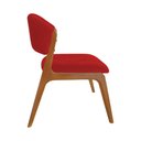 Ver imagem 4 de Cadeira Kethellen Premium Madeira Maciça Cerejeira Veludo Vermelho