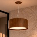 Ver imagem 3 de Lustre Pendente Madeira Redondo 35cm Mel