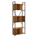 Ver imagem 1 de Estante 3 Nichos Industrial 202x72x33cm:canela/preto Fosco