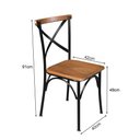 Ver imagem 6 de Conjunto Jantar Mesa Leonora Madeira Maciça 240x100 com 8 Cadeiras Paris Base Alumínio - Castanho