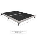 Ver imagem 4 de Cama Japonesa King Size Veneza 200cm Base Box Orgânica Bouclê Estofada Pés de Ferro:Bouclê Cinza Cla