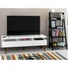 Rack para Tv até 65 Polegadas Madesa Londres e Estante Escada - Branco/preto - 1