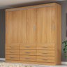 Guarda-roupa Casal Isabela 3 Portas 9 Gavetas - Evidência Móveis - 1