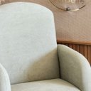 Ver imagem 4 de Poltrona Amamentação Organica - Organite com Puff Canoa Boucle Verde Sálvia - Larbelle Móveis