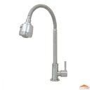 Ver imagem 3 de Torneira em Inox Escovado Cozinha Mesa Gourmet Duplo Jato