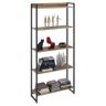 Estante Livreiro Multiuso Dynamica Industrial 80cm 5 Prateleiras C08 Carvalho - Mpozenato - 2