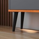 Ver imagem 4 de Sapateira Vertical Fechada Porta Sapatos Gaveta Articulável Hall Entrada Quarto Apartamento Retrô