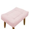 Puff Decorativo Quarto e Sala de Estar Suede Light Herrero:Rosa Bebê - 4