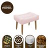 Puff Decorativo Quarto e Sala de Estar Suede Light Herrero:Rosa Bebê - 6