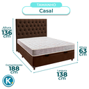 Ver imagem 3 de Kit Cama Box Bau + Cabeceira + Colchão Casal D23 - D23 - Inducol