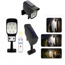 Ver mais imagens de Refletor Solar 63 Leds Sensor de Presença Controle Remoto Parede Arandela Jardim Automático