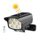 Ver imagem 2 de Refletor Solar 63 Leds Sensor de Presença Controle Remoto Parede Arandela Jardim Automático