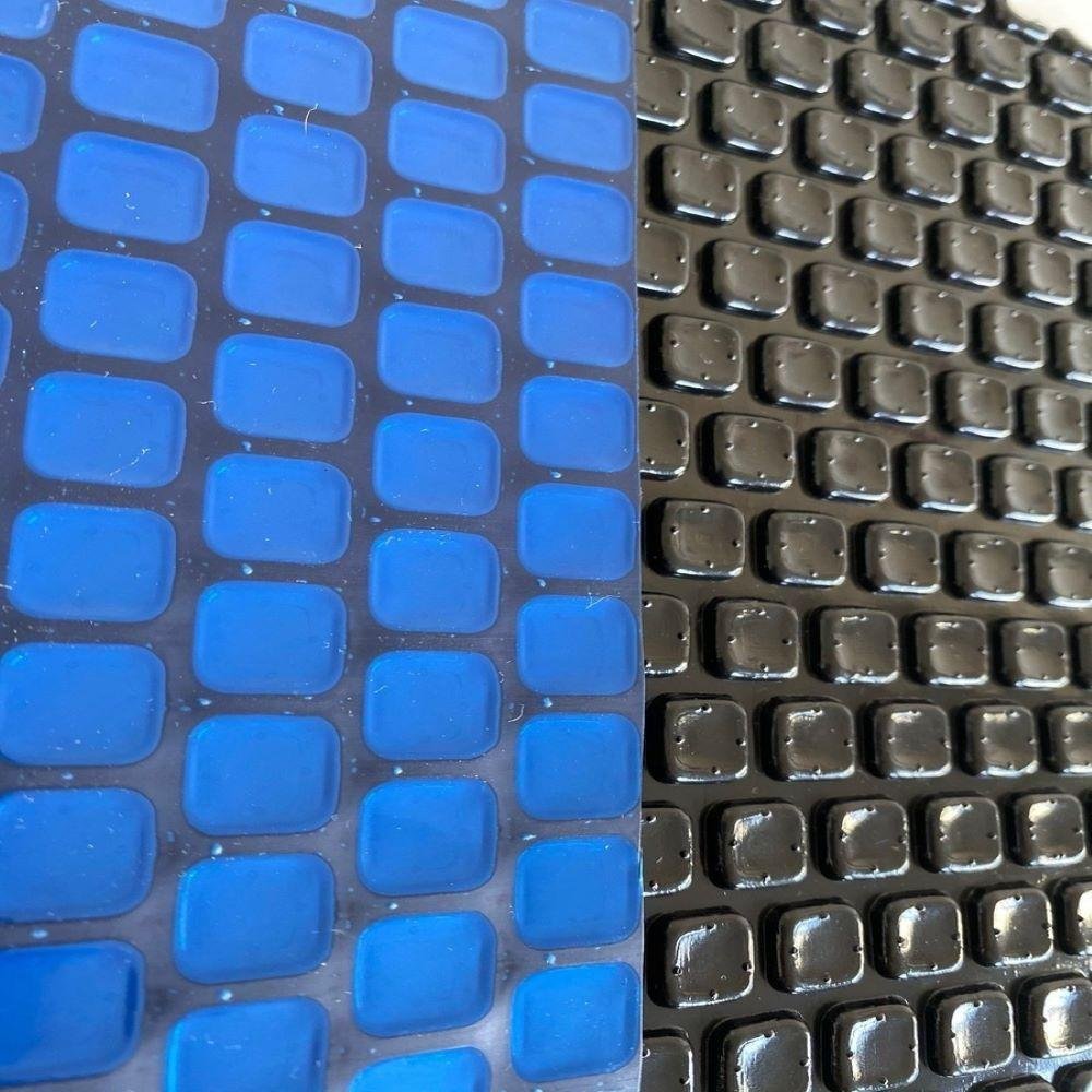 Capa Térmica Piscina 7x4 300 Micras Proteção Uv bLACK/BLUE - 2