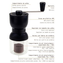 Moedor de Café Compacto Tramontina com Moinho de Cerâmica - 4