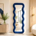 Ver imagem 1 de Espelho de Corpo New York Veludo 58x160cm Azul Marinho