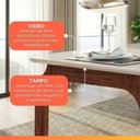 Ver imagem 6 de Conjunto Sala de Jantar Mesa Tampo em Vidro 1,60m 6 Cadeiras Bel Madeirado - Marrom