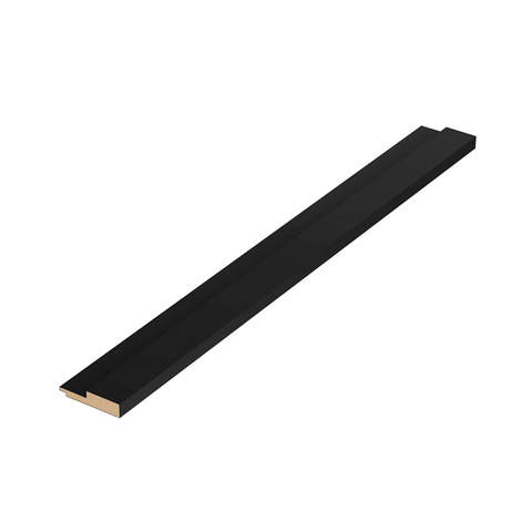 Acabamento Ripado Macho Ru Preto 1,2x5,5x270 - Eucatex