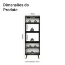 Ver imagem 2 de Torre Quente com 3 Portas 70 cm Preto Pieta Madesa
