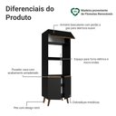 Ver imagem 3 de Torre Quente com 3 Portas 70 cm Preto Pieta Madesa