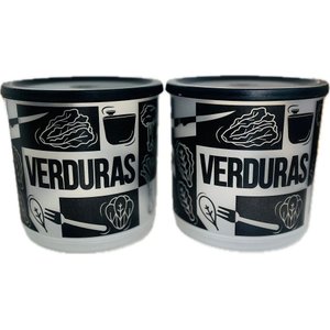 Tupperware Kit 2 Peças Refri Line Verduras 1,1l Kit 2 Peças Refri Line Verduras 1,1l