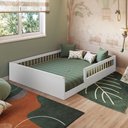Ver imagem 1 de Cama Montessoriana Casal Affetto Branco - Completa Móveis