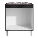 Ver imagem 3 de Balcão Cooktop 2 Portas 5 Bocas Andreia com Tampo Ajl Móveis:preto