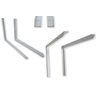 4x Suporte cantoneira reforçada SEM MÃO FRANCESA- 40cm- Branca- Marca Hayner - 1