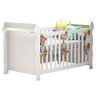 Berço Americano Lara com Colchão e Cômoda Infantil Ternura Baby Branco Brilho - Incorplac - 2