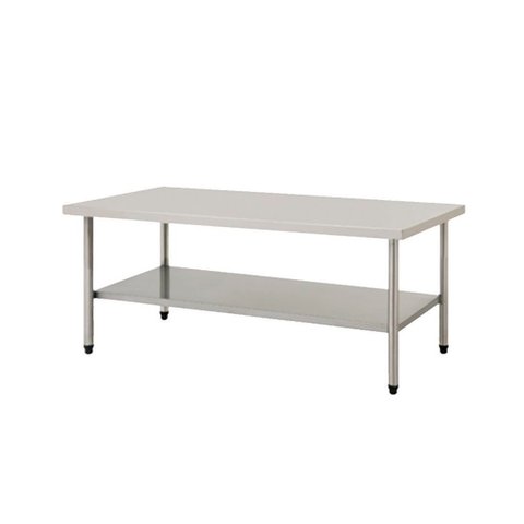 Mesa de Inox Baixa 150x70x65 Cm Frigopro