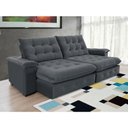 Ver imagem 5 de Sofá Coliseu 2.60m Retrátil e Reclinável Super Pillow - Chumbo