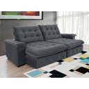 Ver mais imagens de Sofá Coliseu 2.60m Retrátil e Reclinável Super Pillow - Chumbo