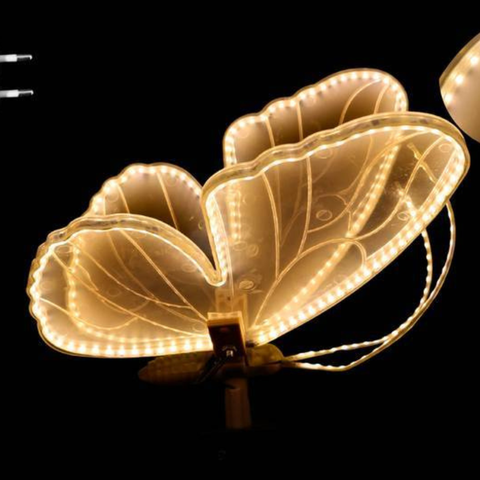 Borboleta Natalina LED com Movimento Branco Quente 220V 48W