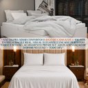 Ver imagem 3 de Conjunto Cama Casal Queen Size Kayla 04 Pç Bordado 300 Fios:Branco